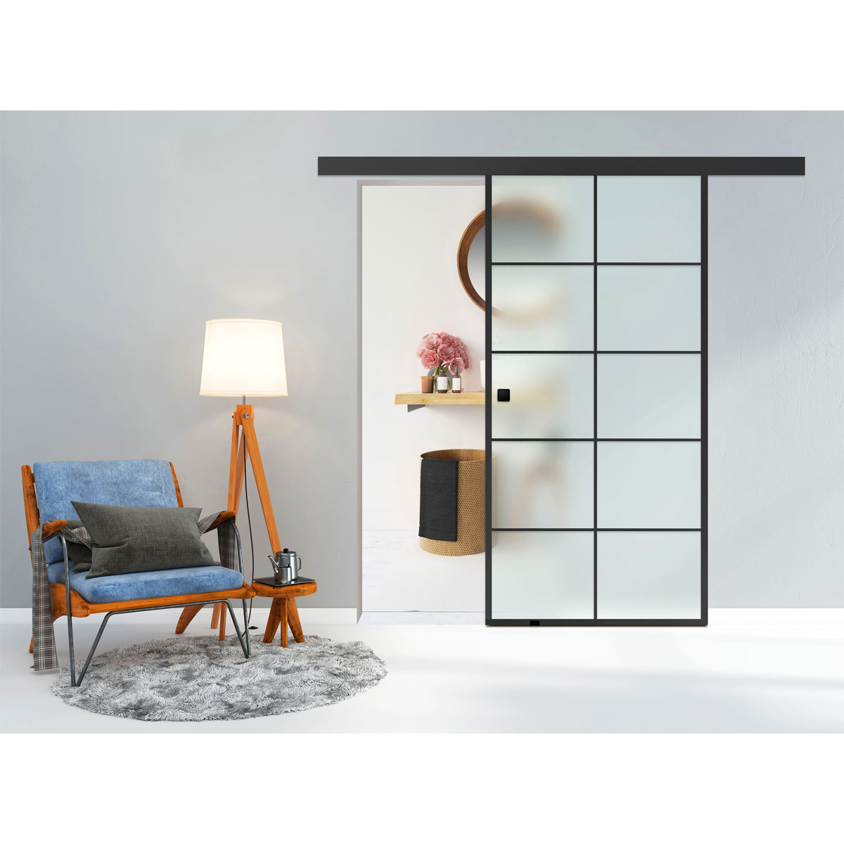 Glasschiebetür Loft Bild 2