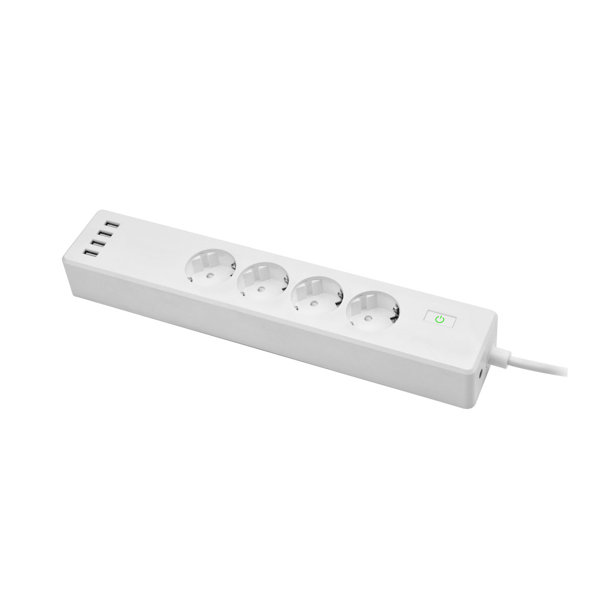 Flector Steckdosenleiste Smart Connect 4-fach und 4 USB