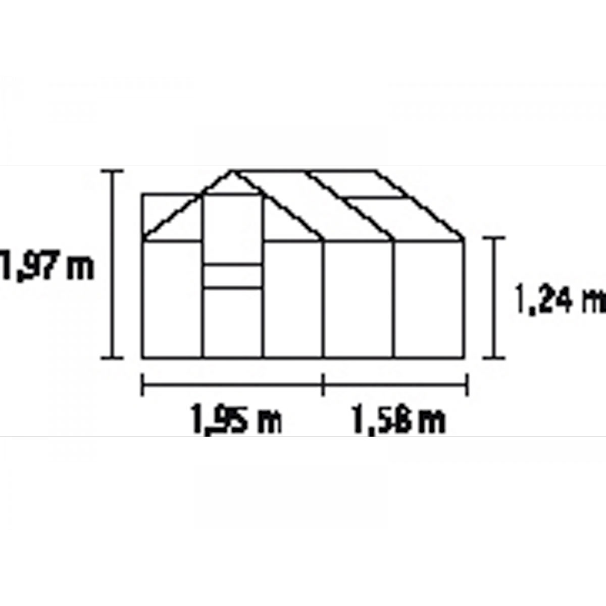 Vitavia Gewächshaus Calypso 3000 silber 6 mm 3m² Bild 3