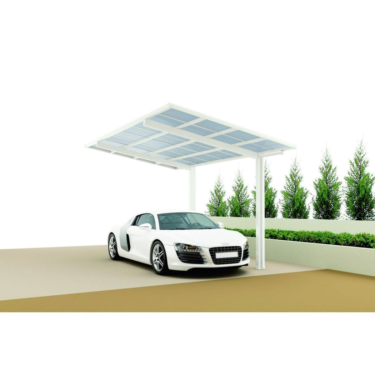 Ximax Carport Alu Linea 80 Winterweiss