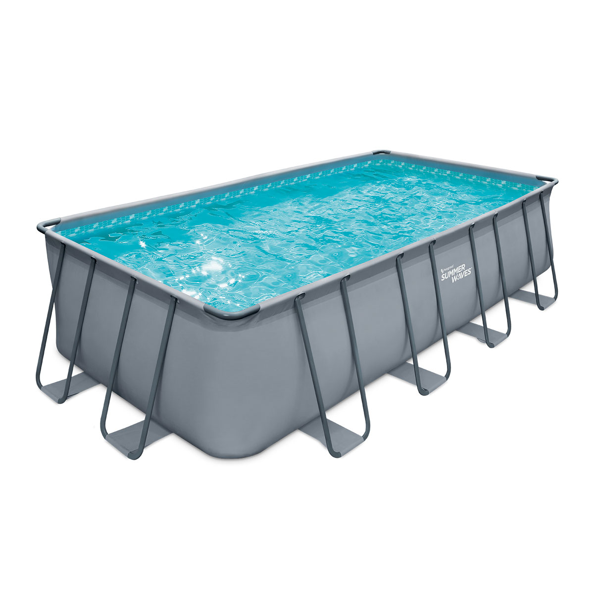 Summer Waves Elite Frame Pool 653x384x132cm Anthrazit