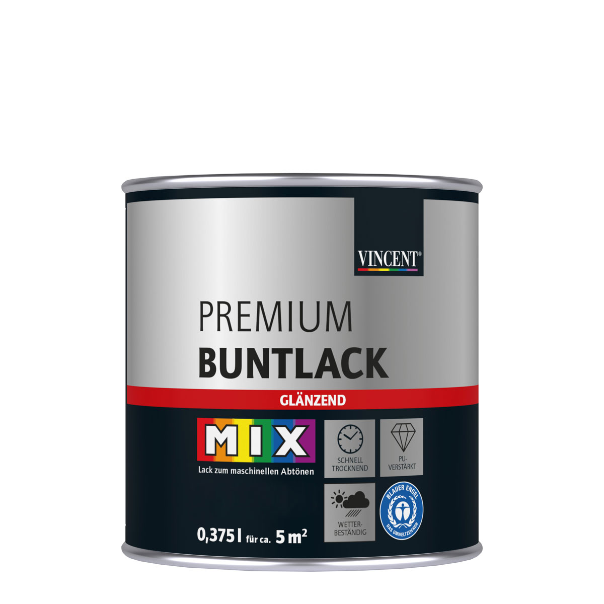 Vincent LackPremium Buntlack MIX IT! glänzend 0,375 l