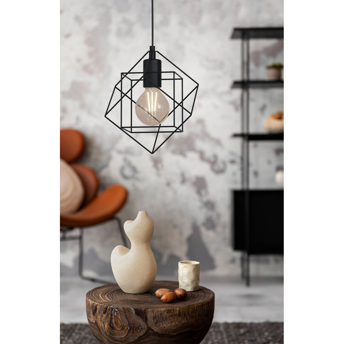 Eglo Hängeleuchte Straiton 1 Spot 20,5 cm schwarz Bild 2