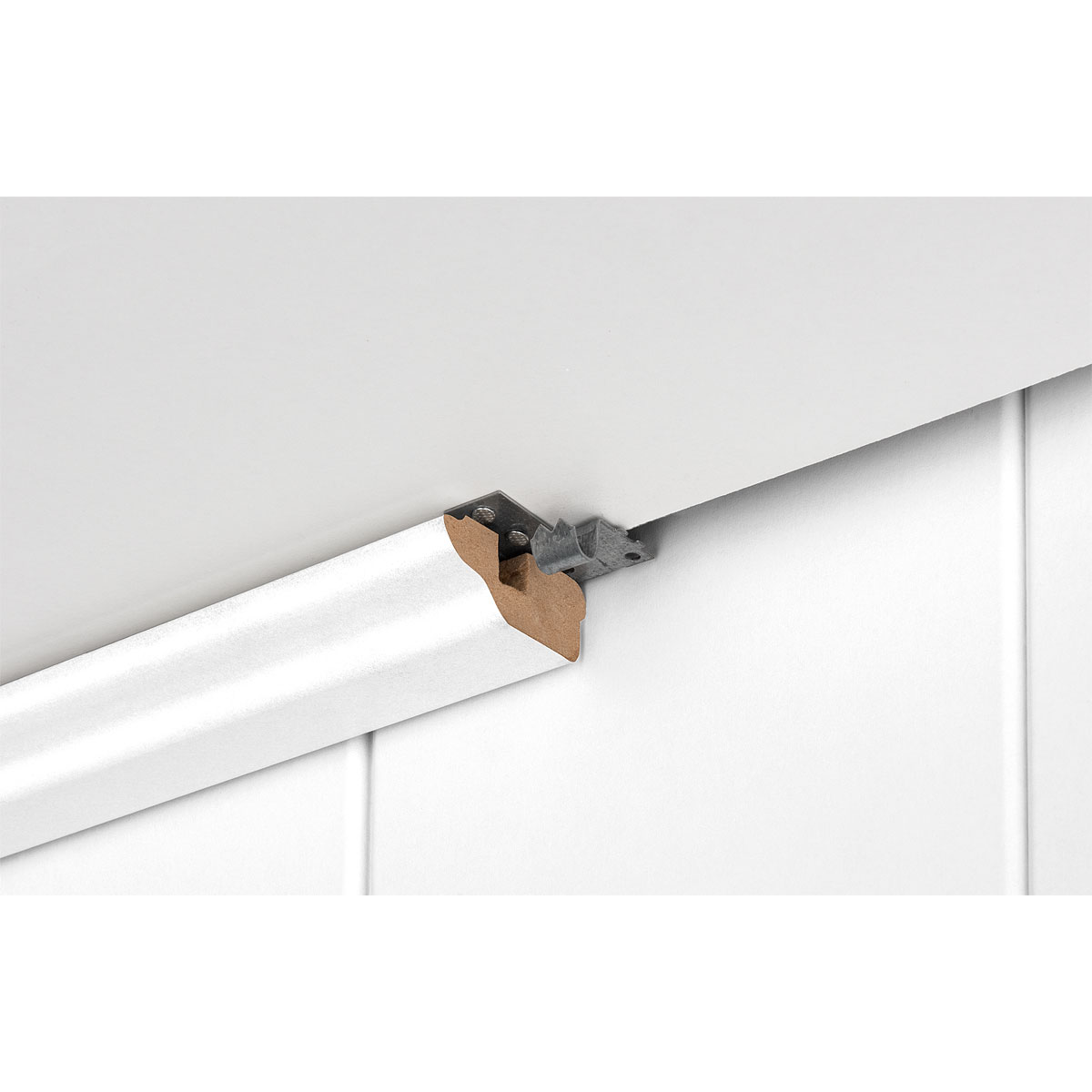 Deckenleiste Schnee weiß 2,6 m