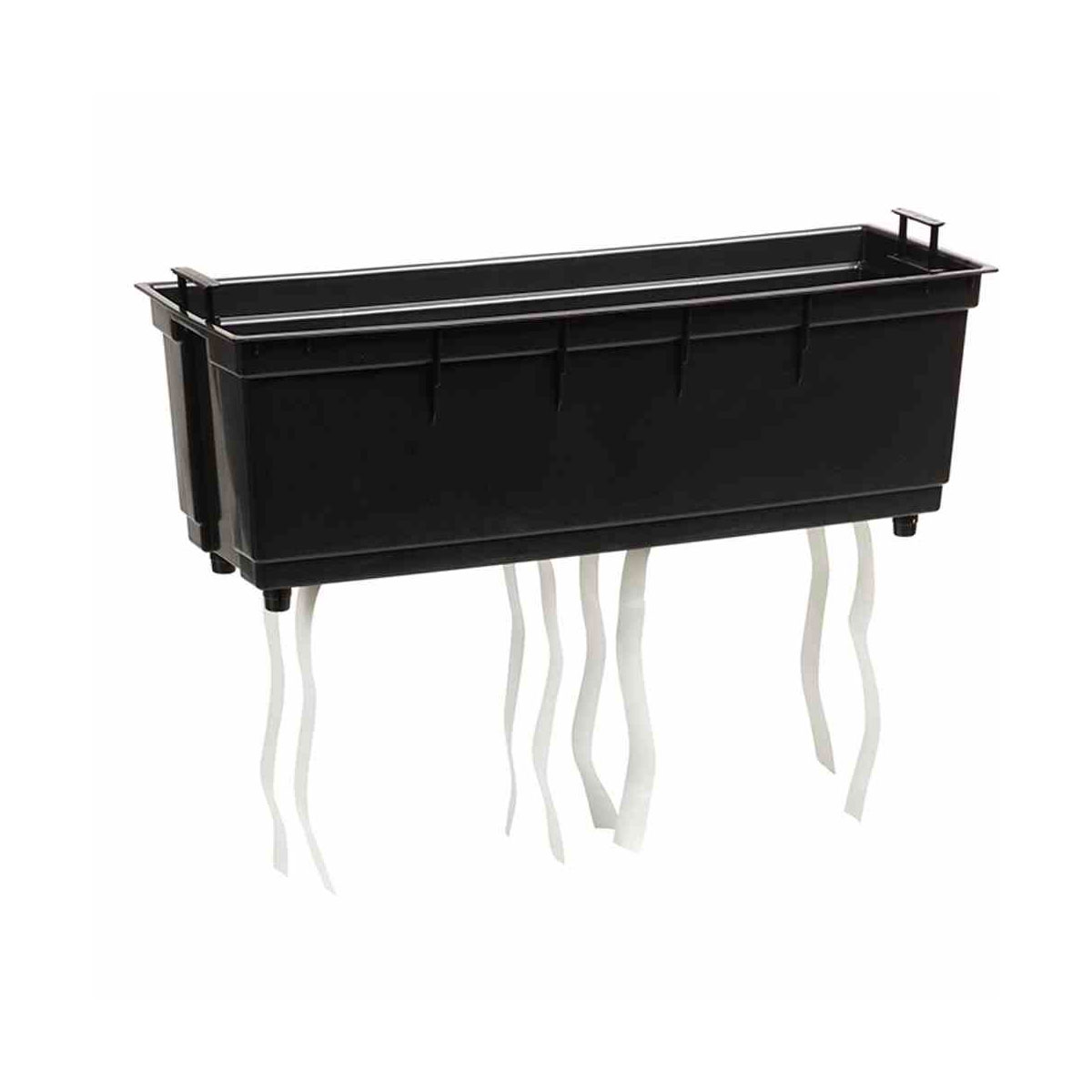 Siena Garden Pflanzgefäß Loire 56 x 19 x 36,5 cm graphit Rillenoptik Bild 2