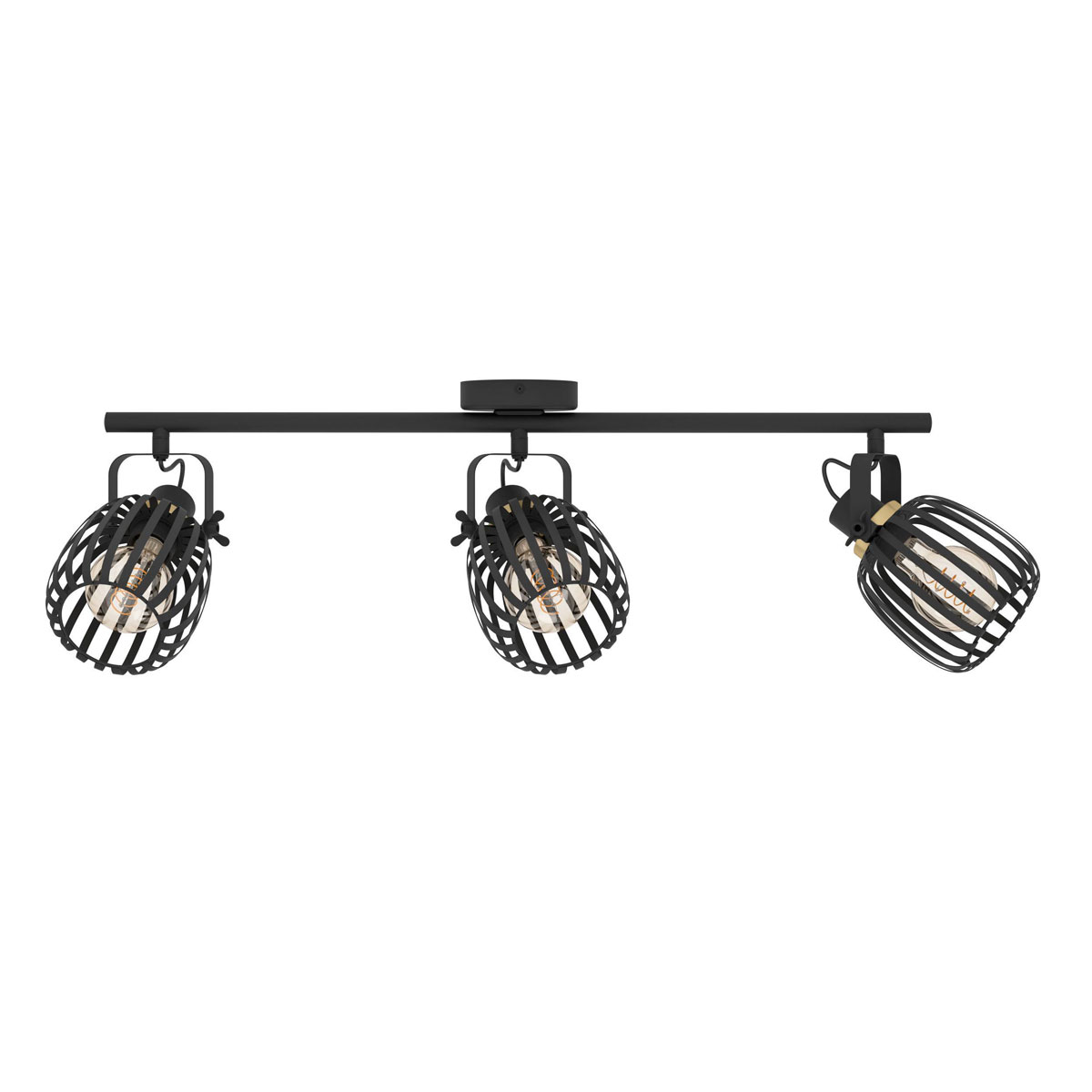 Eglo  LED Spot Girona 3-flammig schwarz/messing