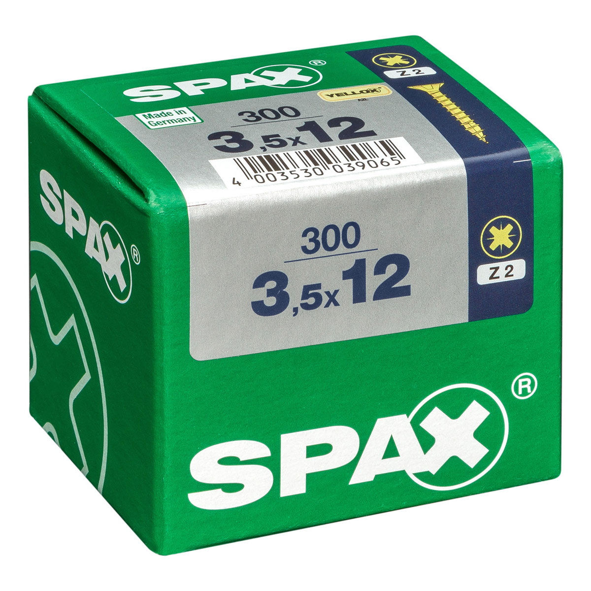 Spax Universalschrauben Yellox Senkkopf 3,5 x 12 L 300 Stück Bild 2