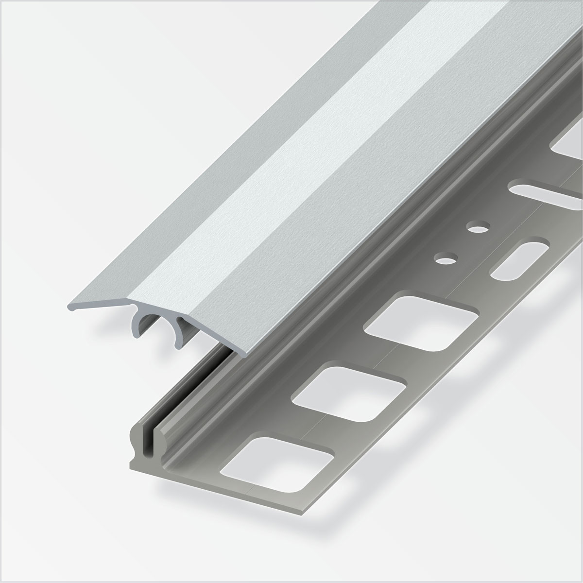 Alfer Übergangsprofil Clipstech-mini 25 mm 1m edelstahl-optik