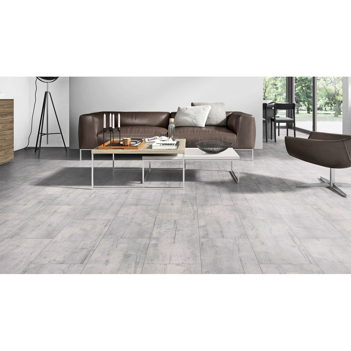 Specht Laminatboden Deluxe Aqua Beton grau 60,4 x 28 cm Bild 3