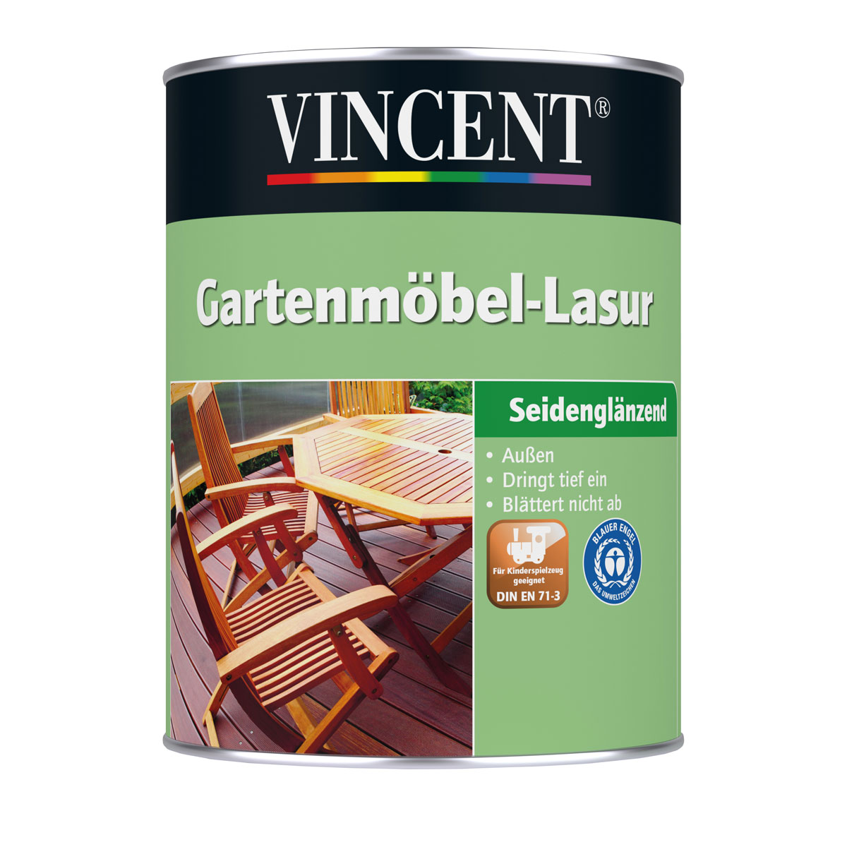 Vincent Gartenmöbel-Lasur Palisander 2,5 L