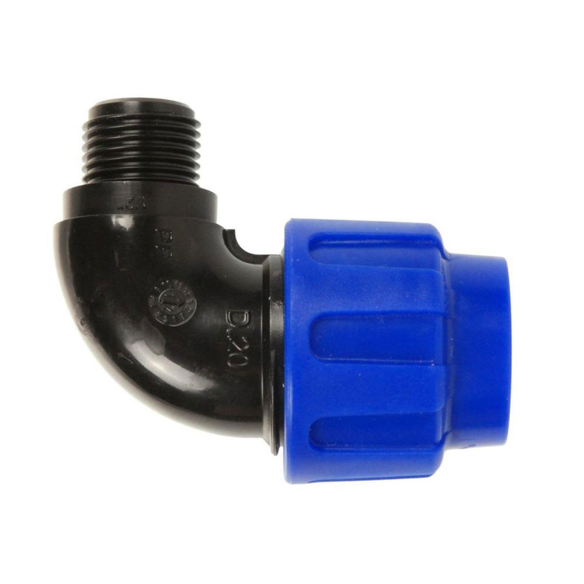 Kirchhoff Übergangswinkel PP 25 mm x ¾ AG für HDPE DVGW