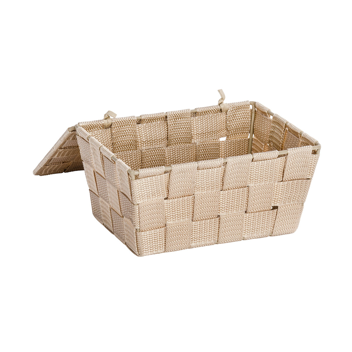 Wenko Aufbewahrungskorb mit Deckel Adria beige Bild 3