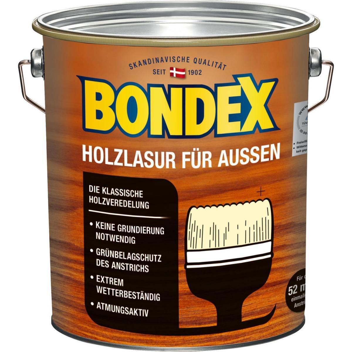 Bondex Holzlasur für Außen Rio Palisander 4 L