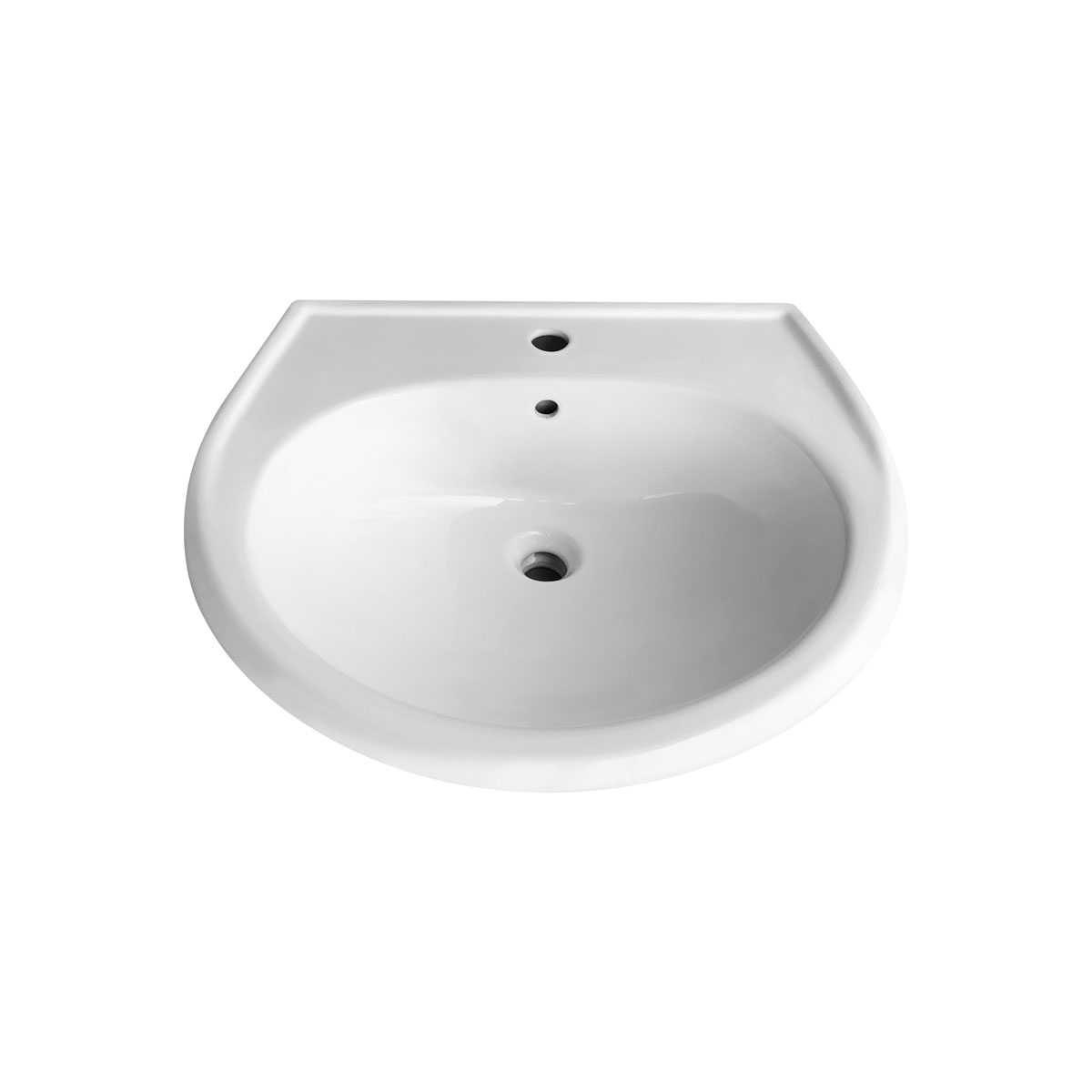 Waschbecken 60 cm weiß Bild 2