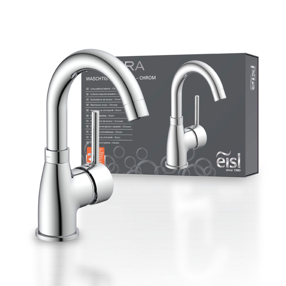 Eisl  Waschtischarmatur „Futura“ chrom mit Cold-Start-Funktion Bild 2