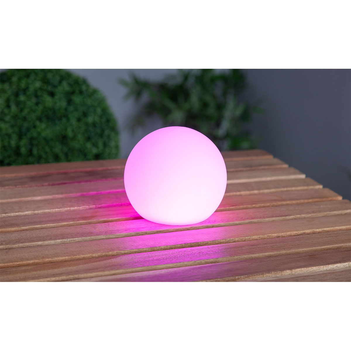 Flector Garten Akku LED-Kugelleuchte RGB-Farben Durchmesser 15 cm Bild 10