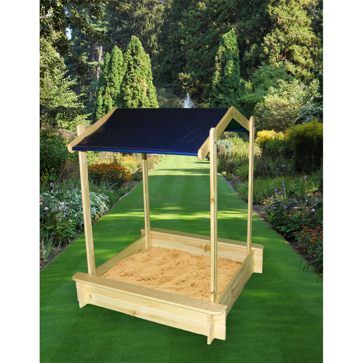 Promadino Sandkasten Peter mit Dach Bild 8