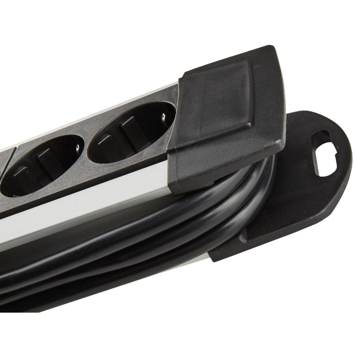 Brennenstuhl Steckdosenleiste Premium-Alu-Line mit Schalter 6-fach schwarz Bild 2