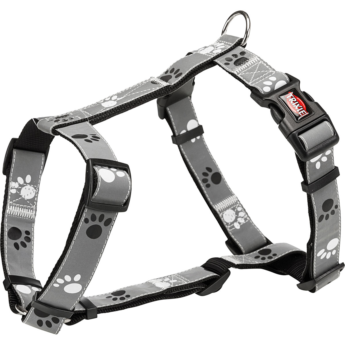 Trixie Geschirr Silver Reflect M-L