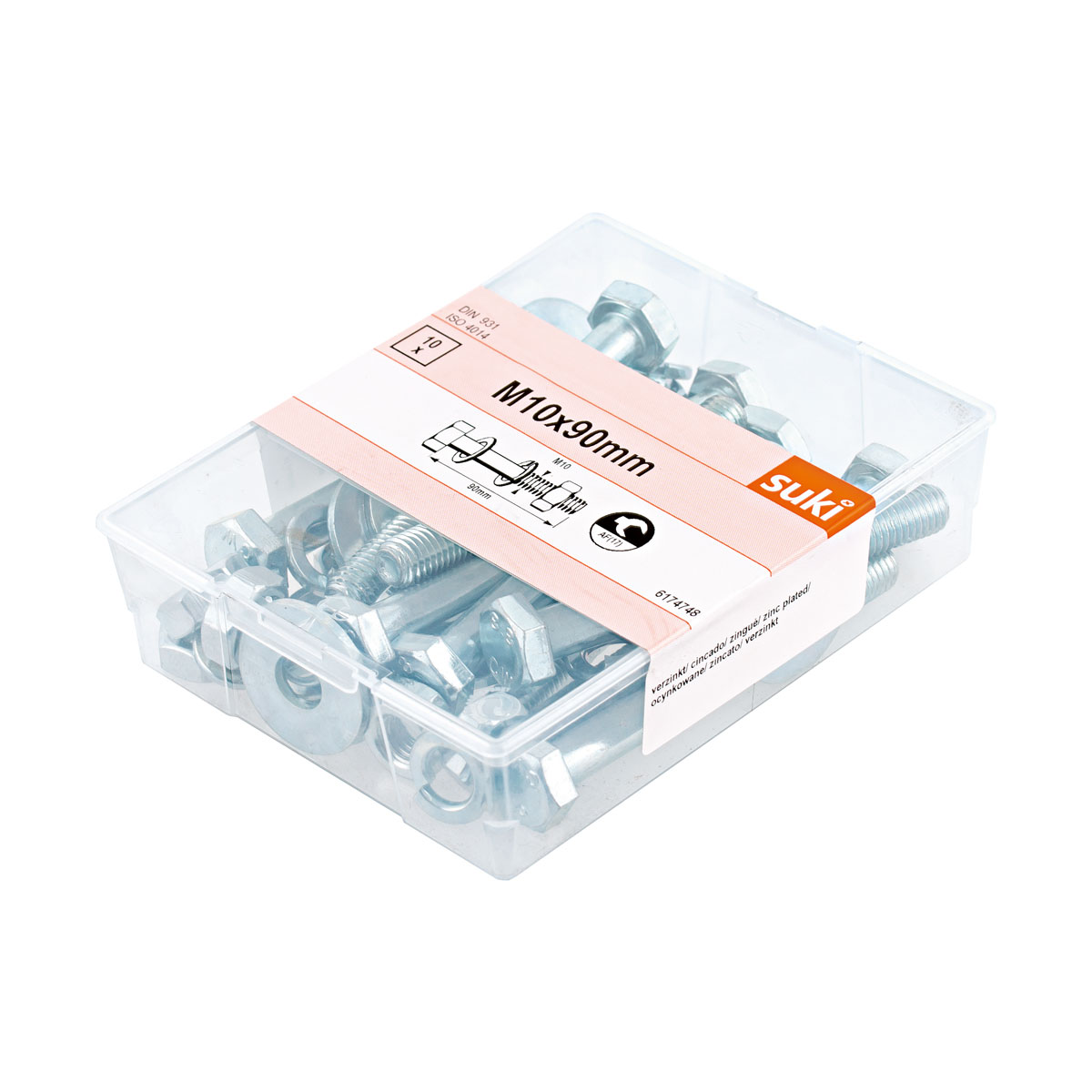 Suki Bodenhülsen-Set M10 x 110 mm verzinkt 10 Stück Bild 2