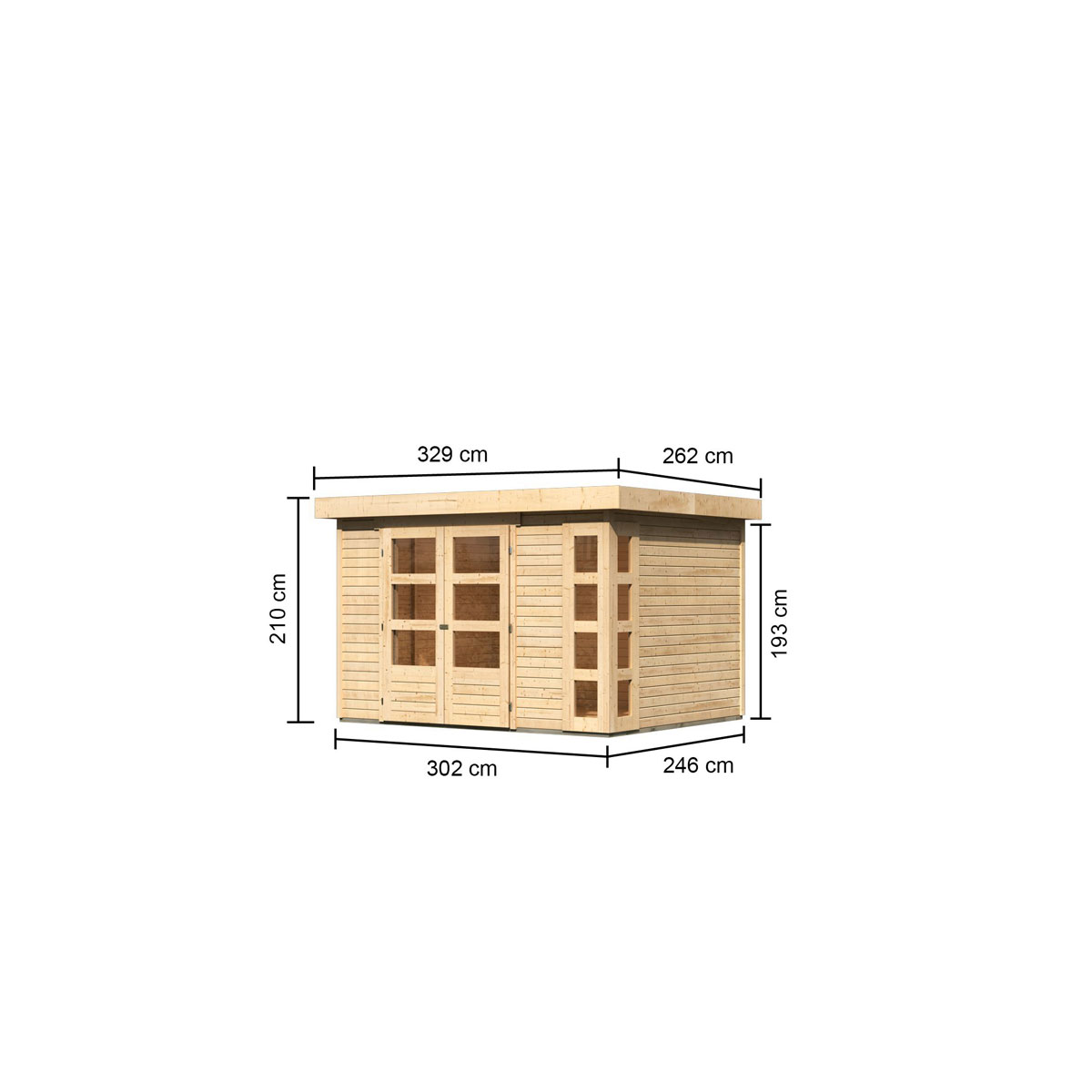 Karibu BBH Kerko 5 naturbelassen Bild 3
