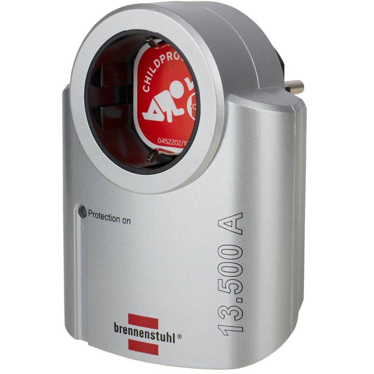 Brennenstuhl Steckdosenadapter Primera-Line Überspannungsschutz silber/schwarz Bild 3
