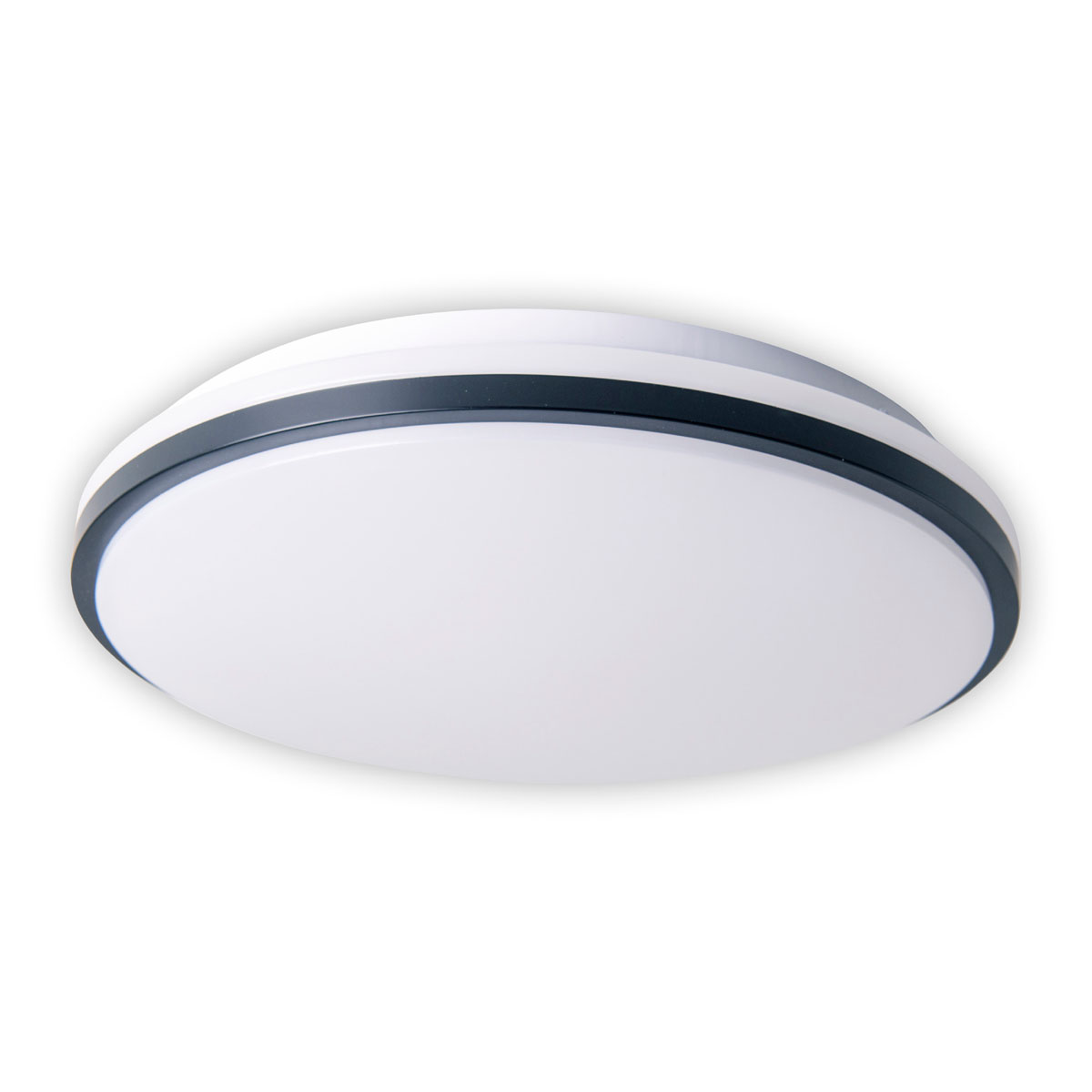 Naeve LED DL Irvine Metall/KS weissLxBxH: 30,5x30,5x6,5cm dimmbar