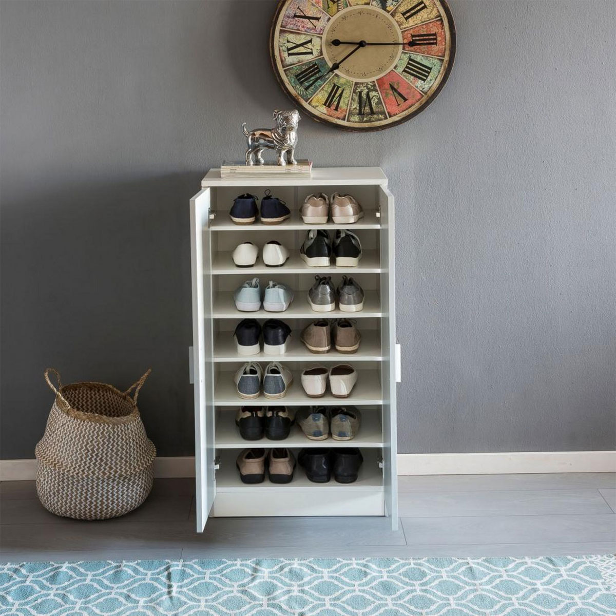 Wohnling Schuhschrank „Martin“, weiß Bild 3