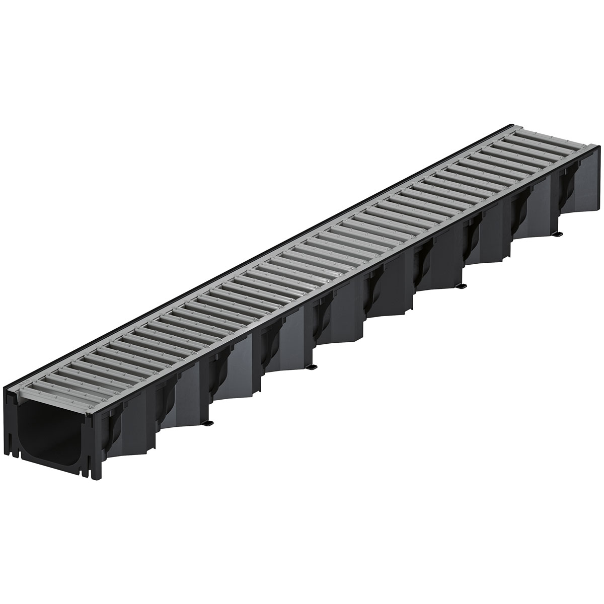 Entwässerungsrinne ACO Self Hexaline 2.0 schwarz 100 x 12,5 x 7,8 cm