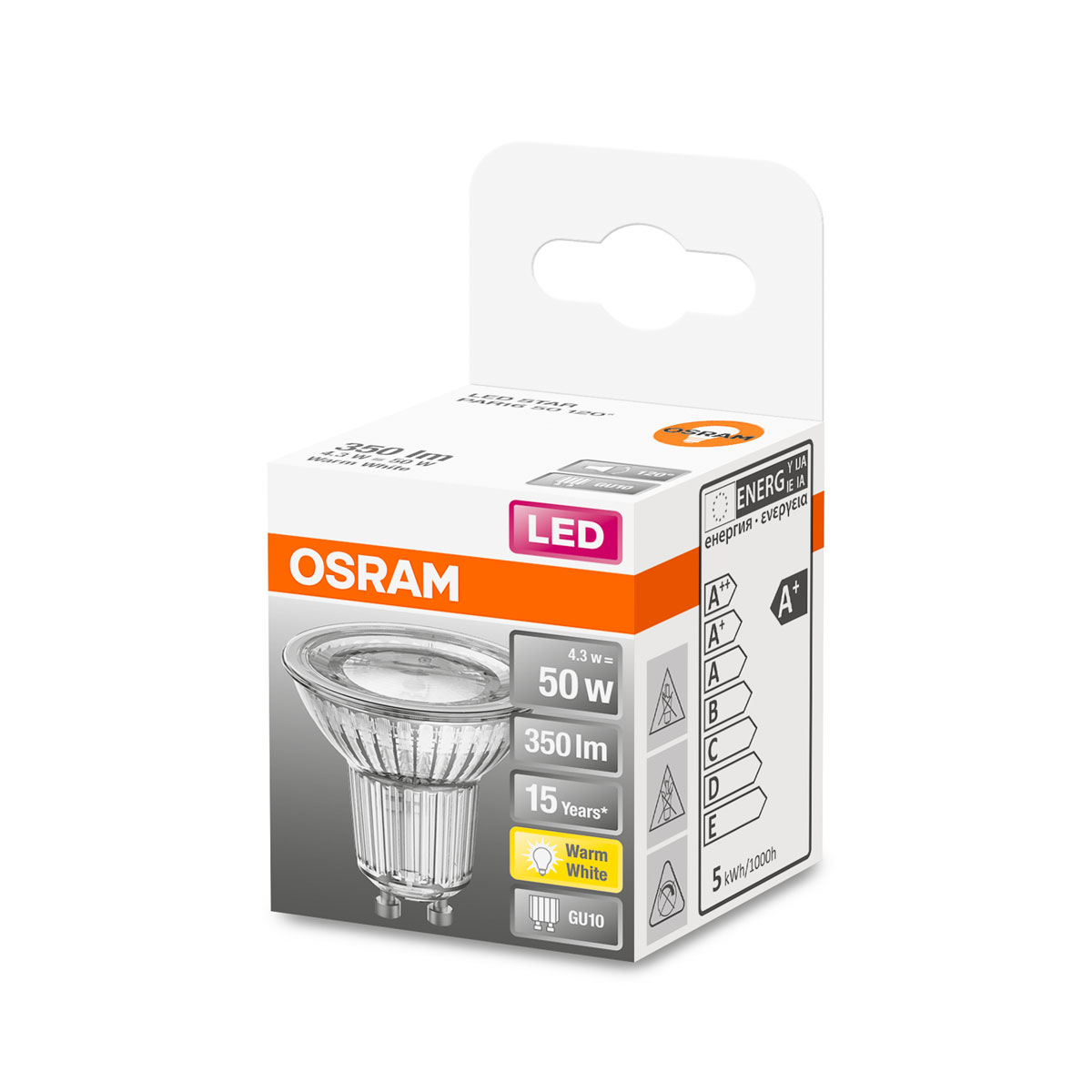 Osram LED-Leuchtmittel Reflektor 120 Grad 50W warmweiß Bild 2
