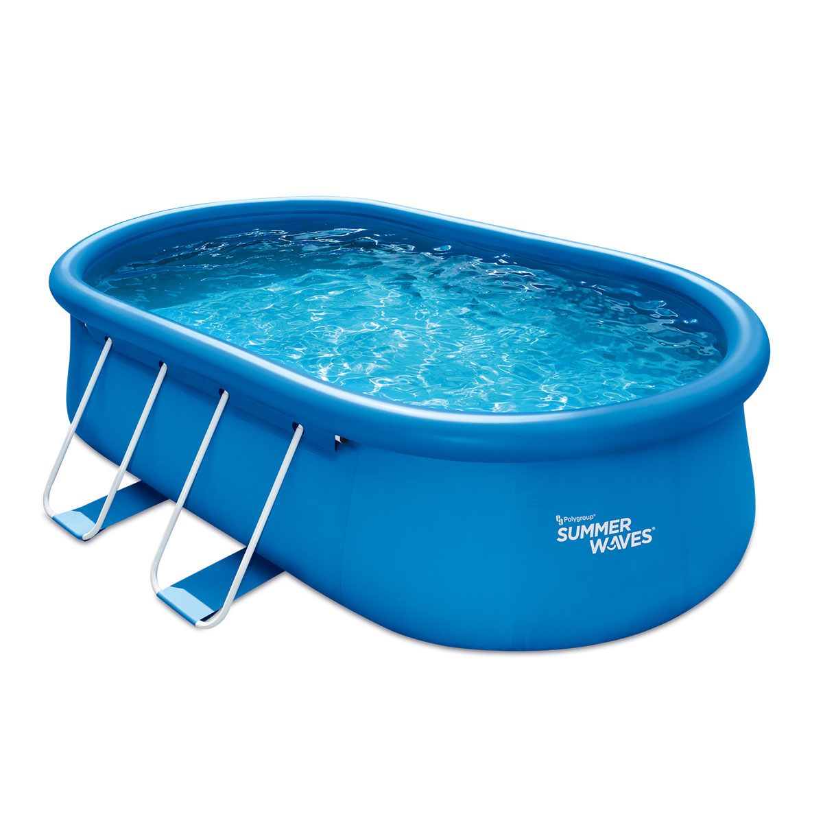 Summer Waves Quick Frame Pool 457x305x107cm Blau