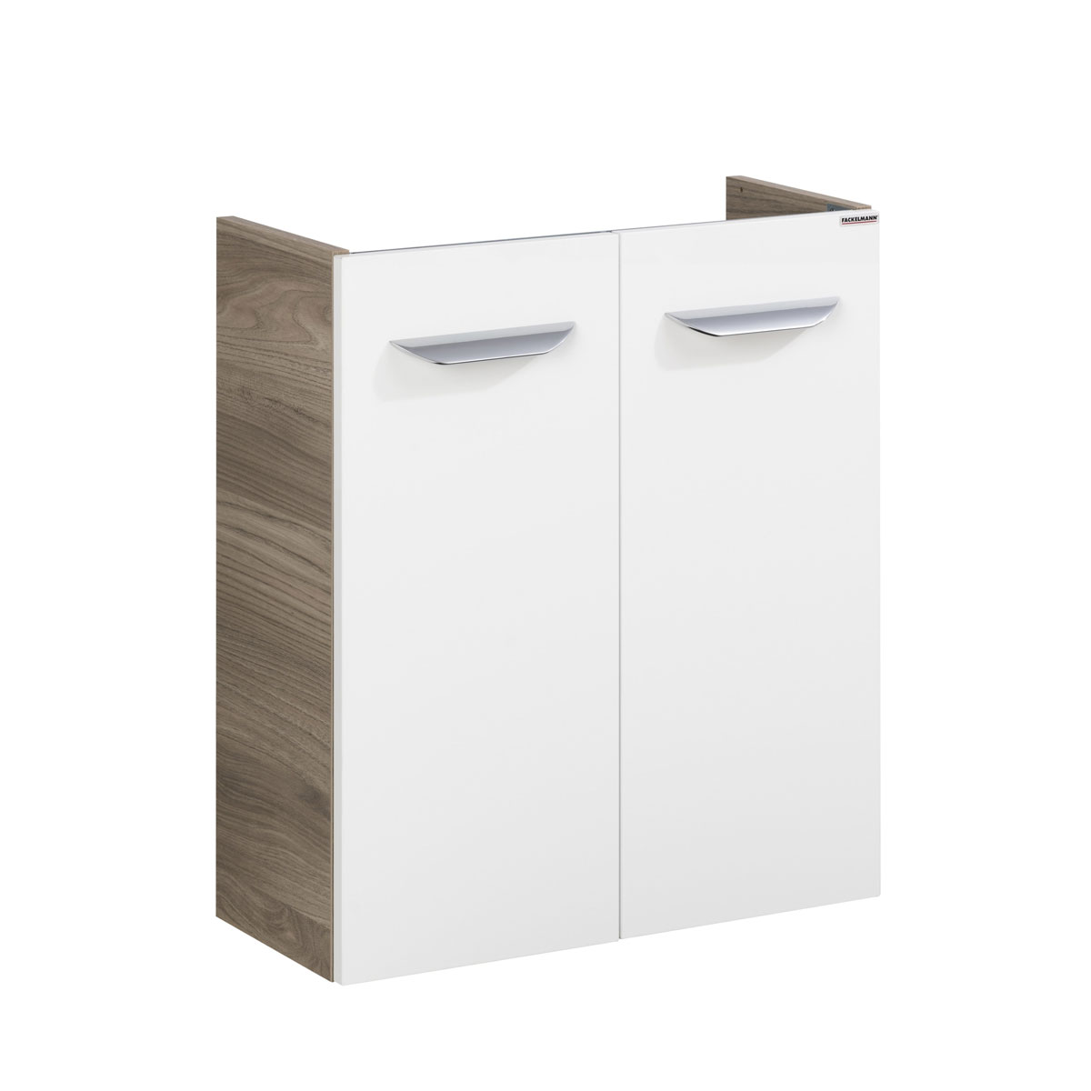 Fackelmann Gäste-WC Waschtischunterschrank SBC 520 x 600 x 243 mm Steinesche/Weiß
