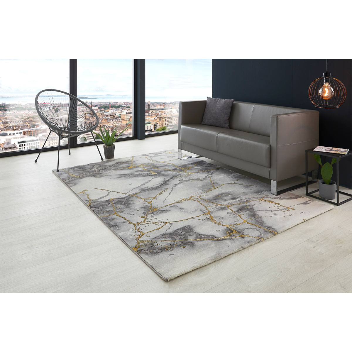 Luxor living Teppich Pico 120x170cm grau-gold  Bild 10
