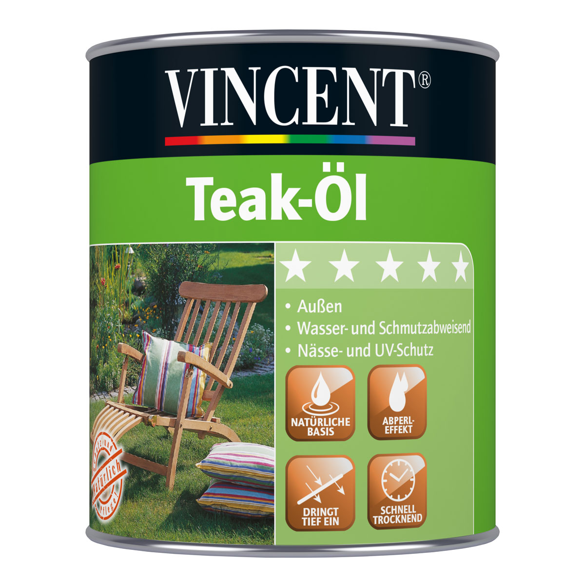 Vincent Teak-Öl farblos 750 ml