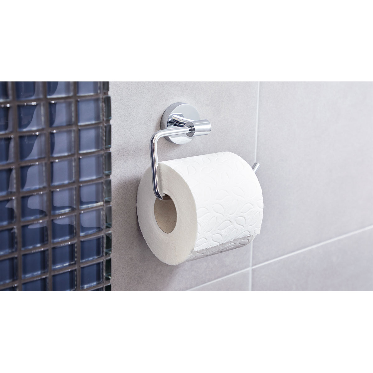 Toilettenrollenhalter mit Ablage „Deluxxe“