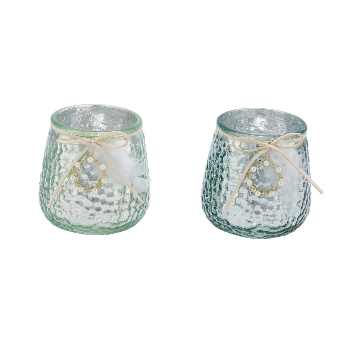 Glaswindlicht grün sortiert 10 x 10 x 10 cm