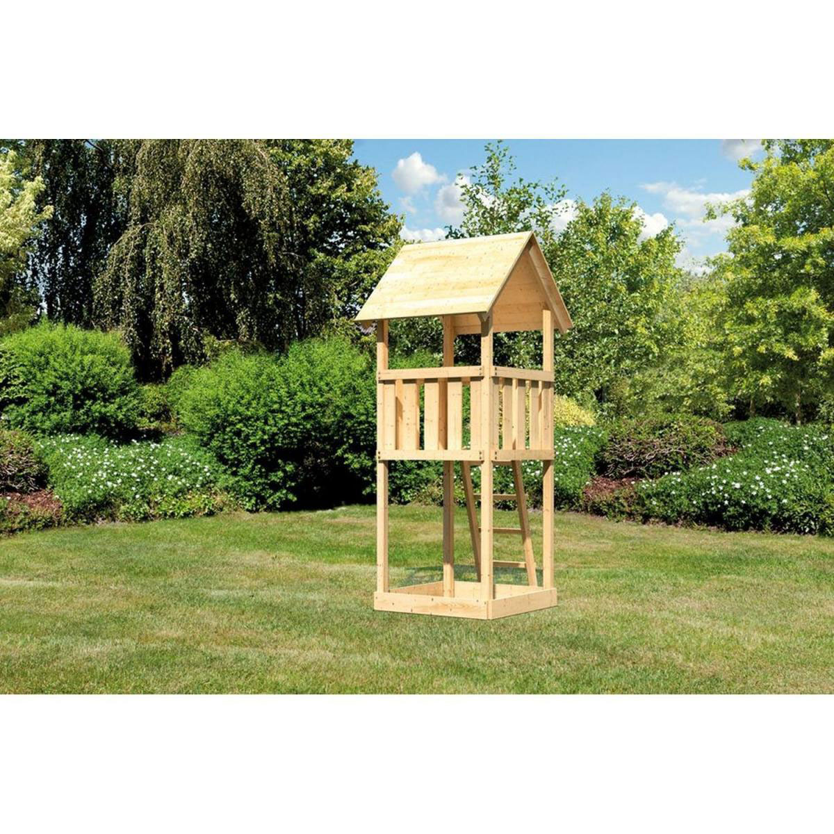Karibu Spielturm Lotti naturbelassen Bild 1