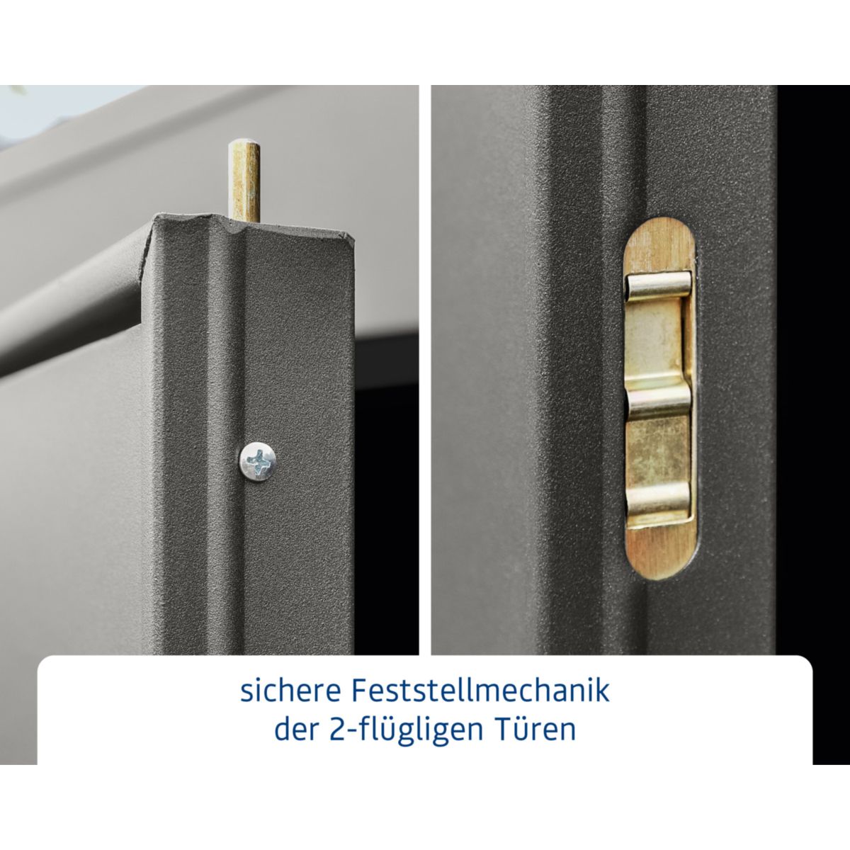 EcoStar  Gerätehaus Elegant-PTyp 3RAL9007 2 flg Bild 6