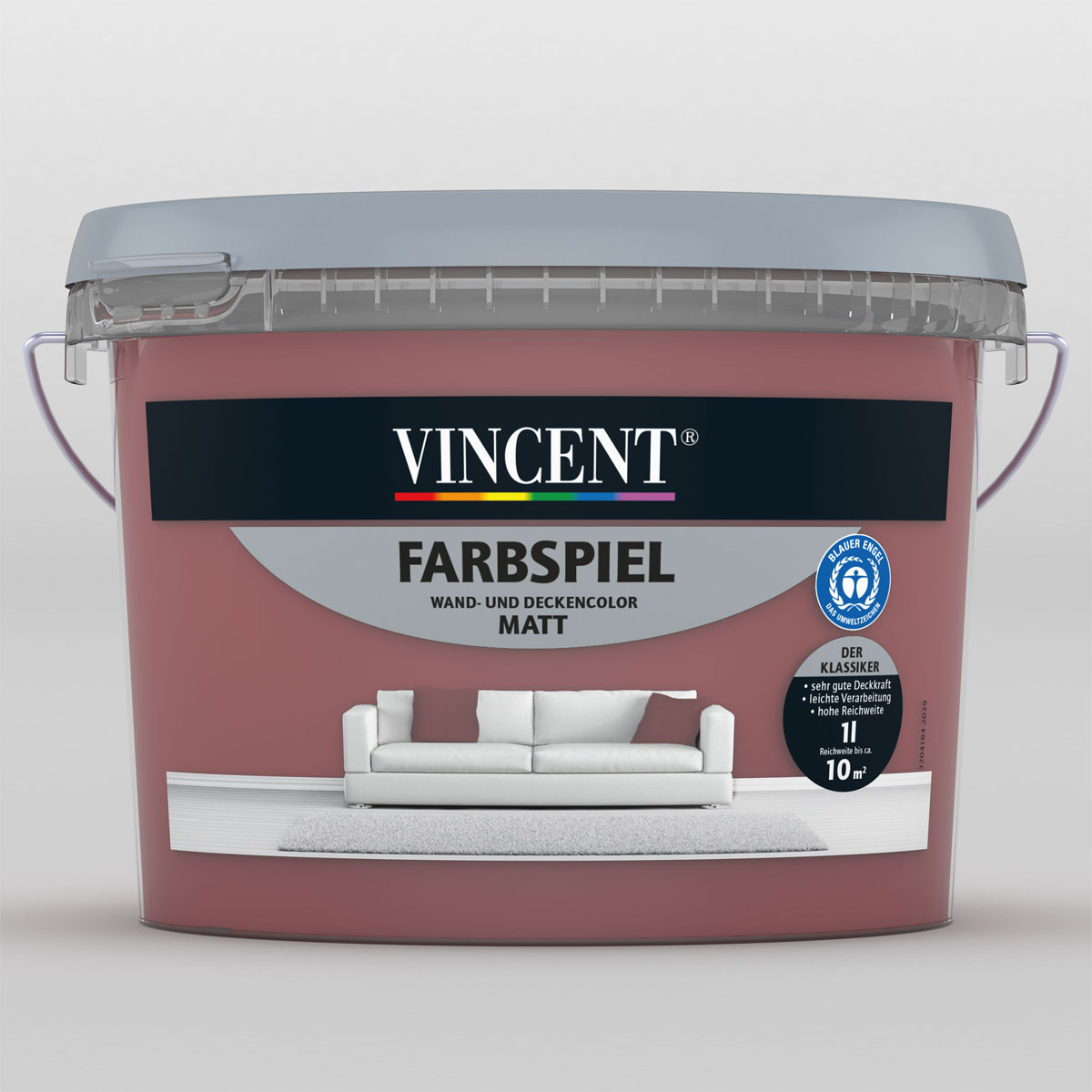 Vincent Farbspiel Rubina matt 1 L Vincent Farbspiel Rubina matt 1 L