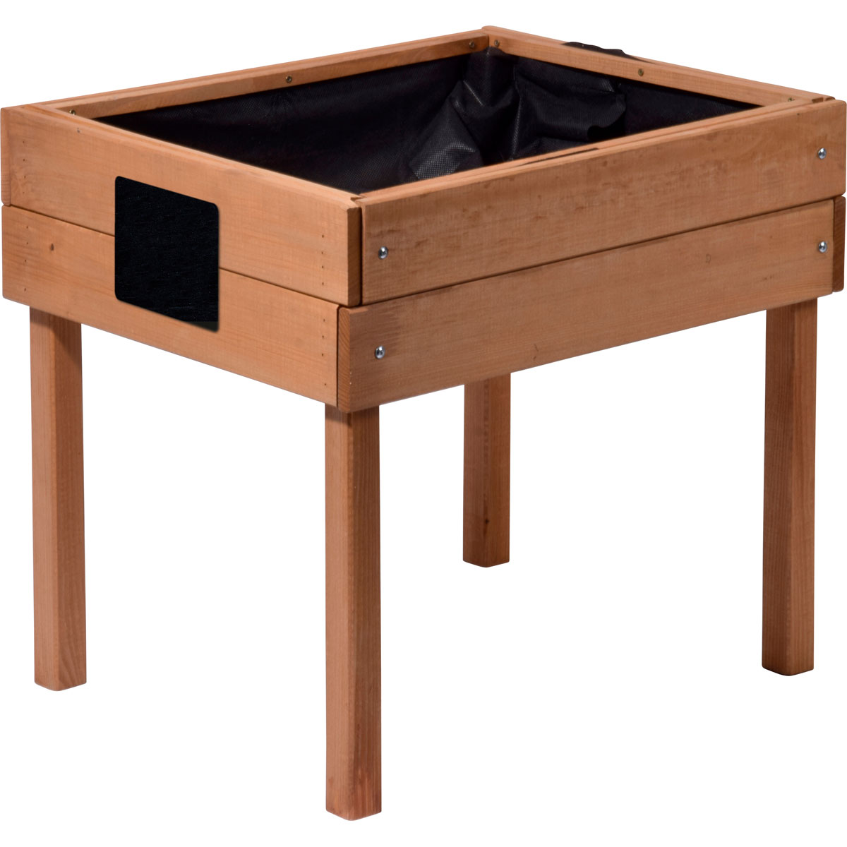 dobar Kinderhochbeet mit Kreidetafel 50 x 45 x 40 cm braun