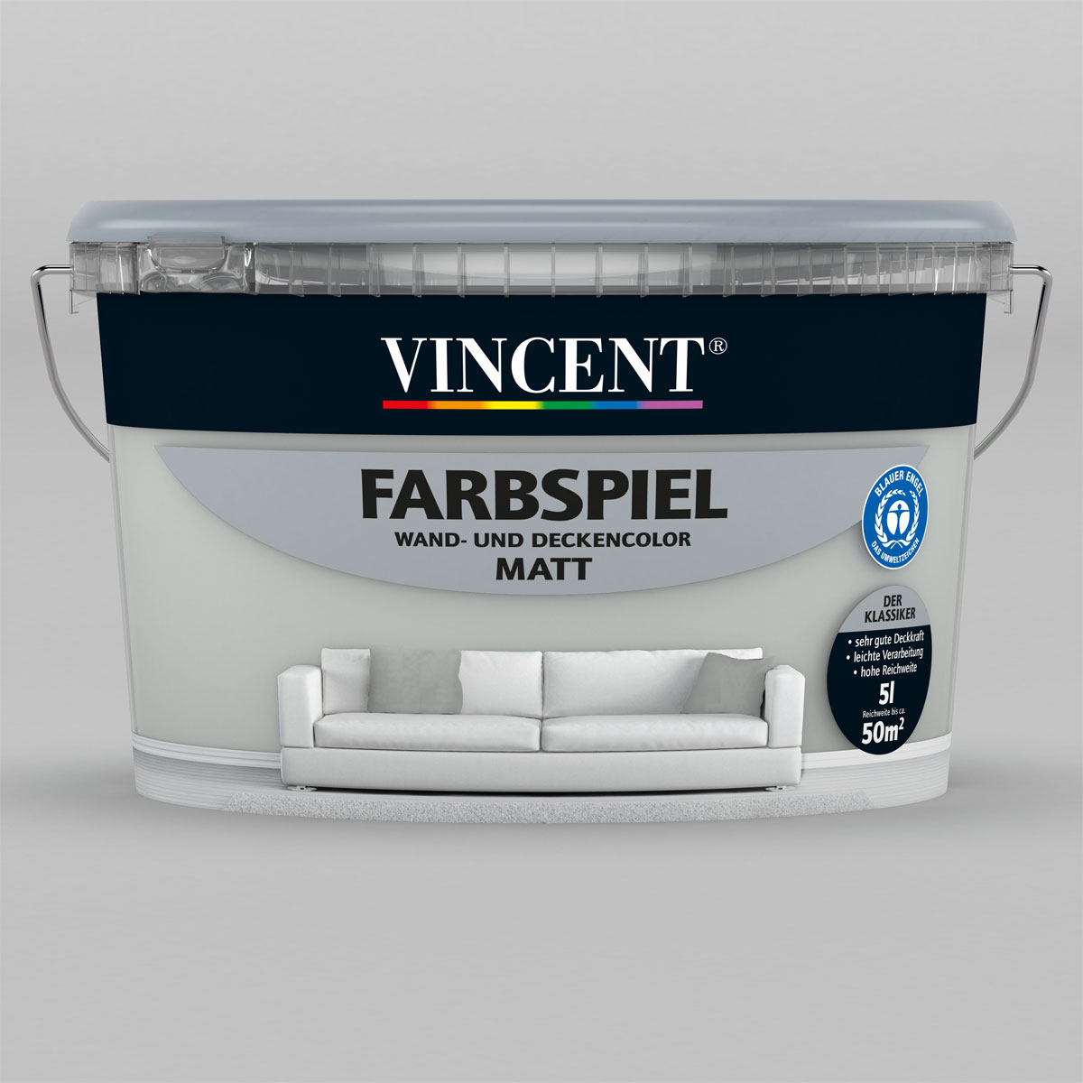 Vincent Farbspiel Stein matt 5 L Vincent Farbspiel Stein matt 5 L