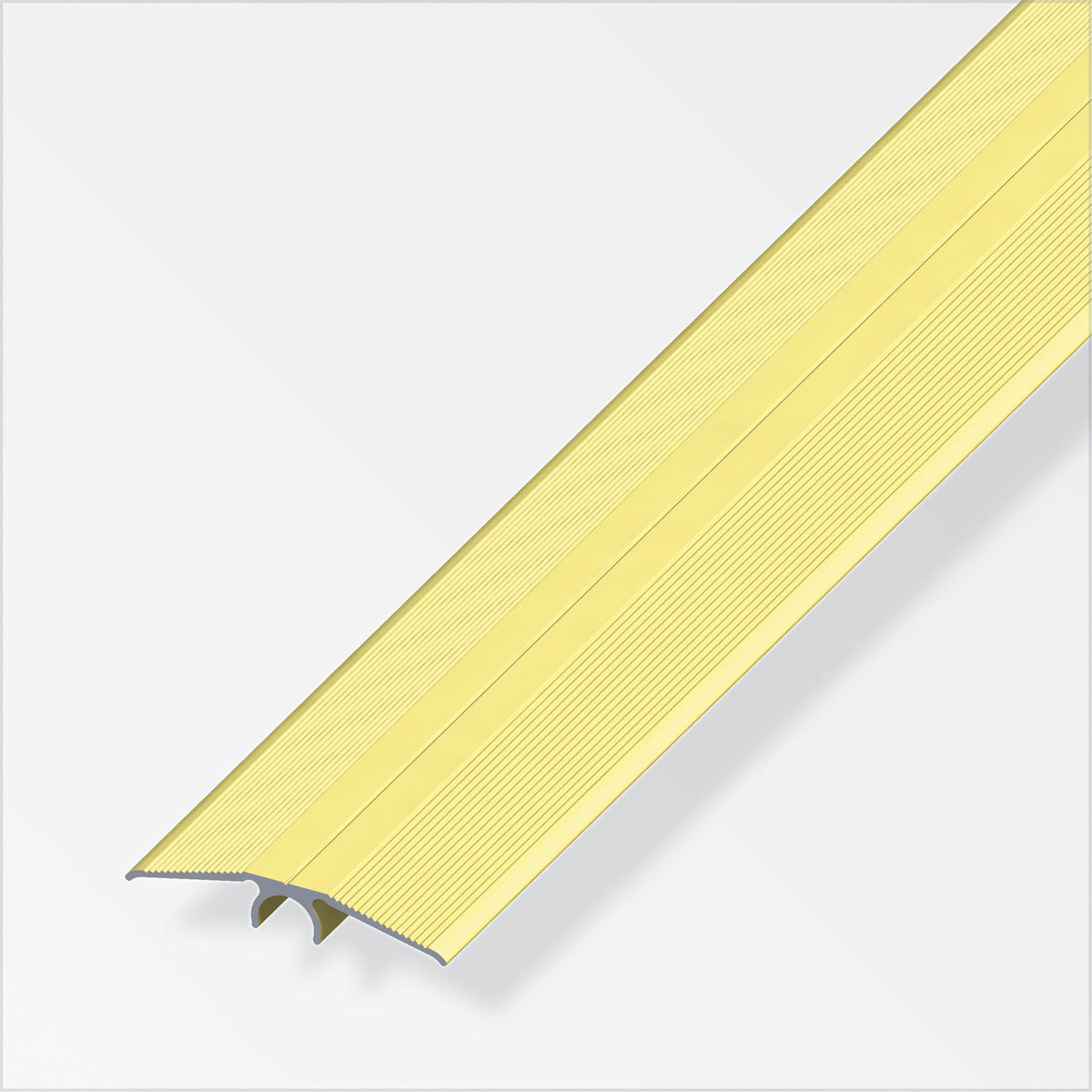 Alfer Übergangsprofil Clipstech 46 mm 1m messing Bild 1