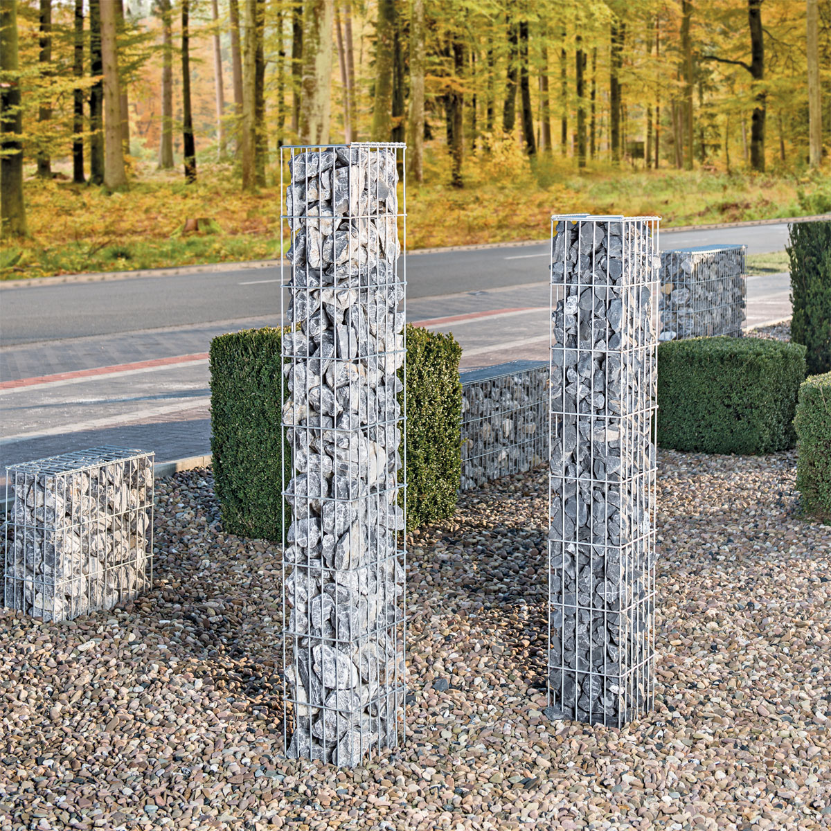 Wilk Gabionen-Säule 25 x 160 x 25 cm Bild 3