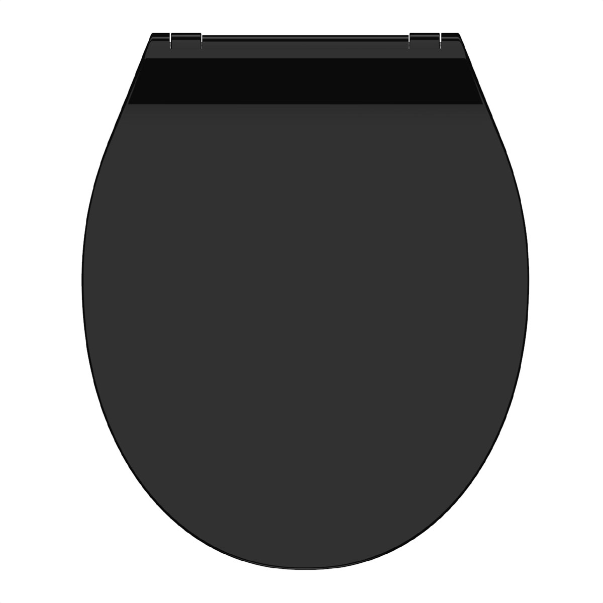 Schütte Duroplast WC-Sitz SLIM BLACK mit Absenkautomatik und Schnellverschluss