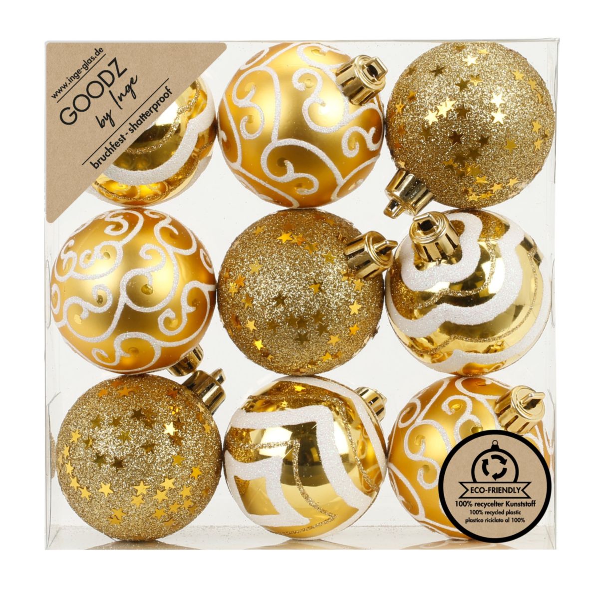 Kugelset 6cm Royal Gold