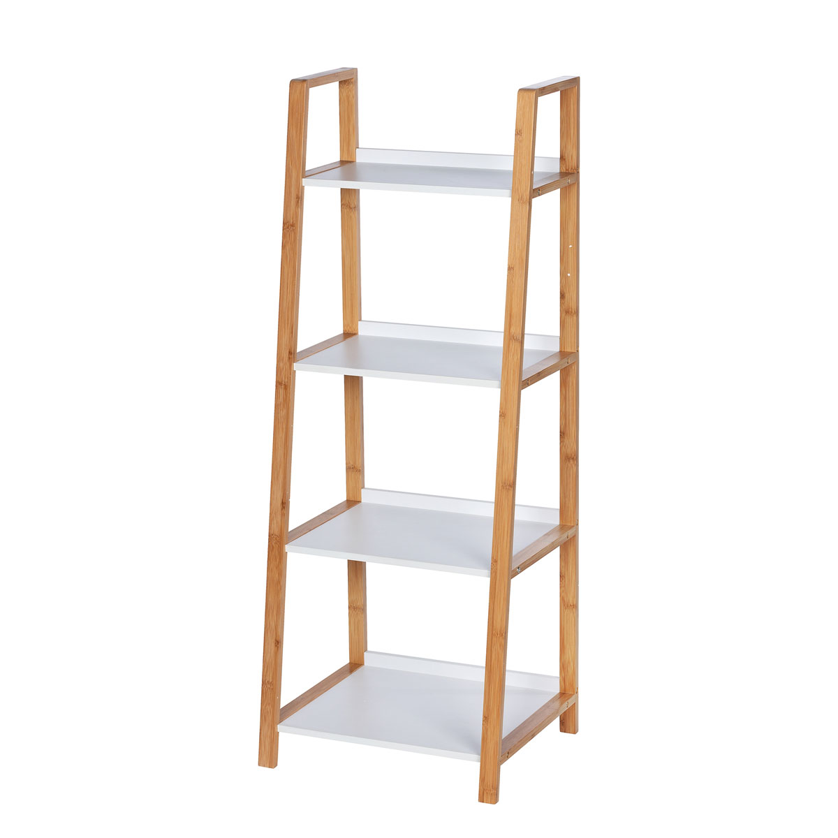 Wenko  Regal Finja aus Bambus mit 4 Etagen 43 x 112 x 36 cm Bild 7