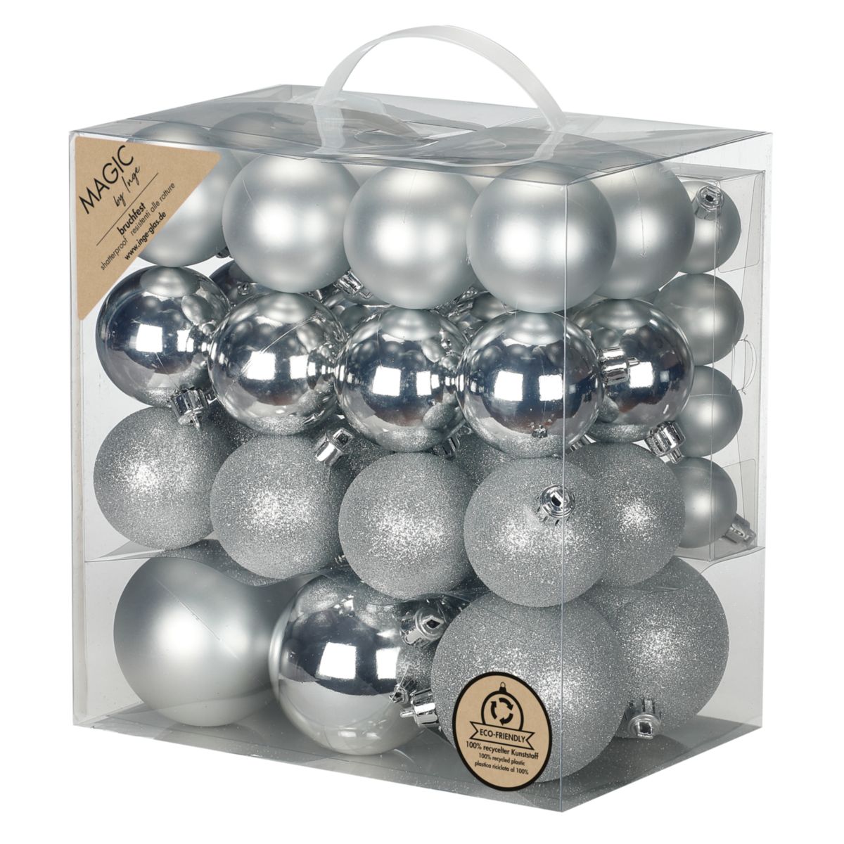 Kugelset 4-8cm Winter Silver