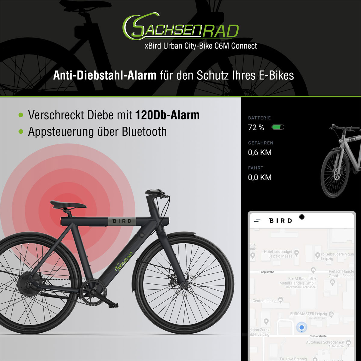 28 Zoll E-Bike City Fahrrad LS WAVE X-Tron SR2 SHIMANO STеPS E-5000 418Wh 5  GANG SHIMANO NEXUS INTER