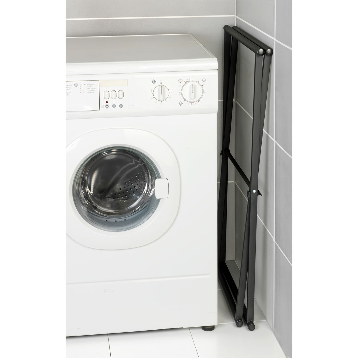 Wenko  Handtuchständer Lava Schwarz matt Kleiderständer klappbar Bild 7