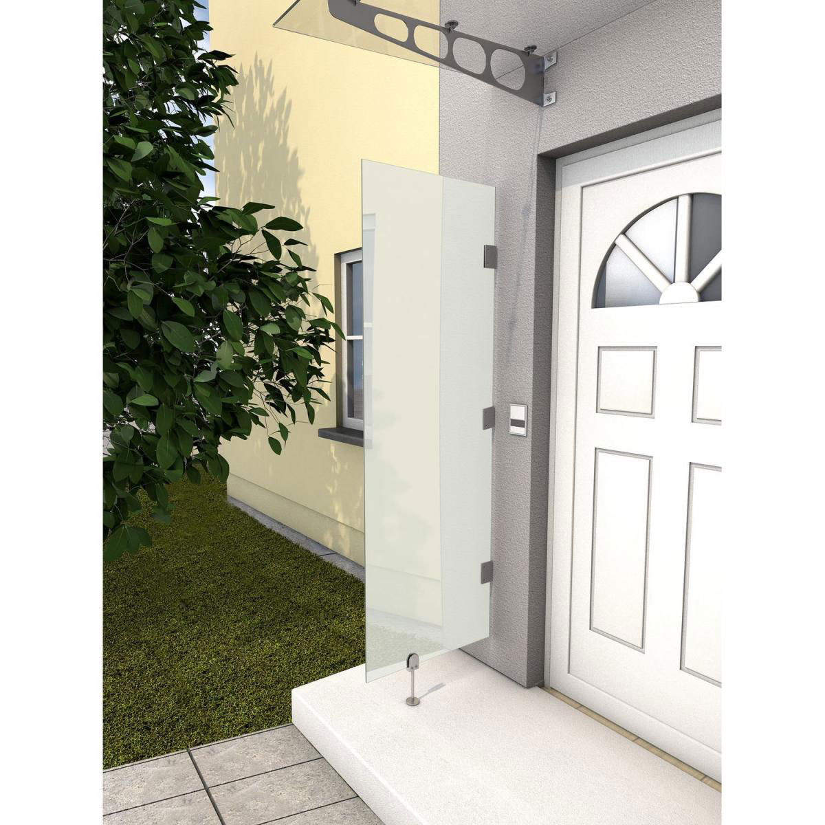 Durabil Seitenblende HD VSG gefrostet 60 x 180 cm